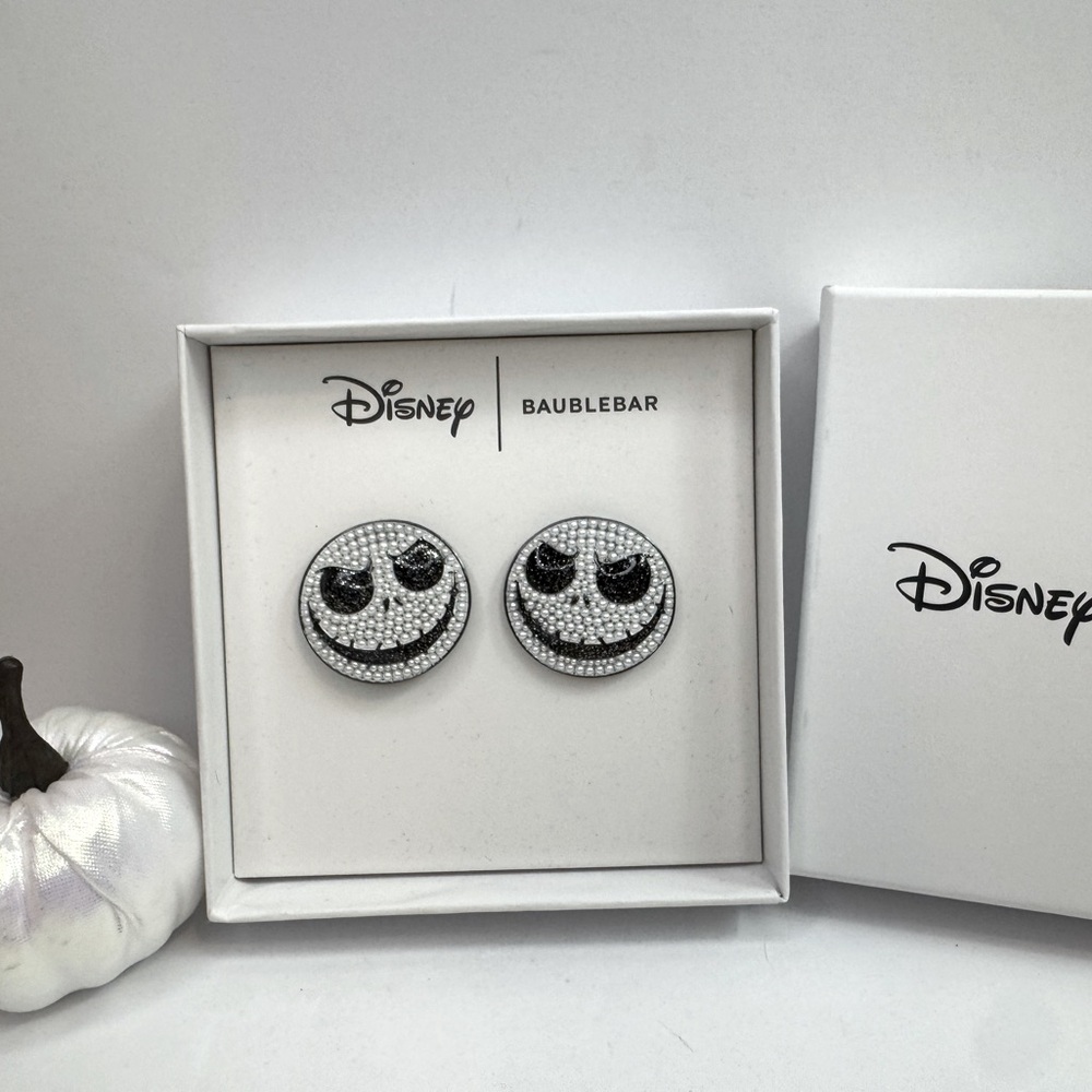 Disney BaubleBar Nightmare Before Christmas Jack Skellington Earrings